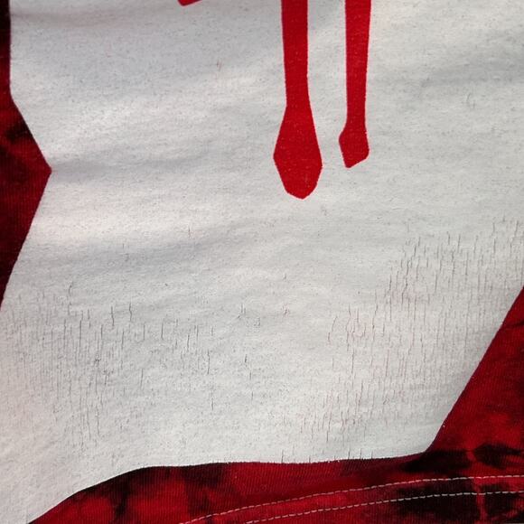 Green Day American Idiot T Shirt Punk Rock Band Cotton Tie Dye Red Tee L Large - Picture 4 of 6